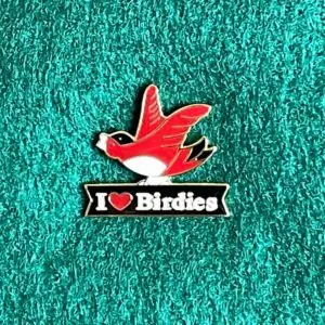 Red Bird with I Love Birdies